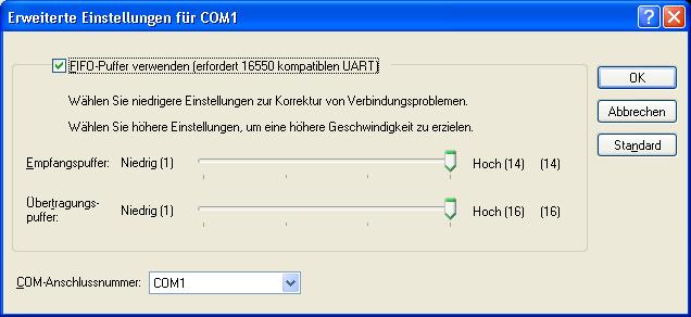 COM-Port Erweitert